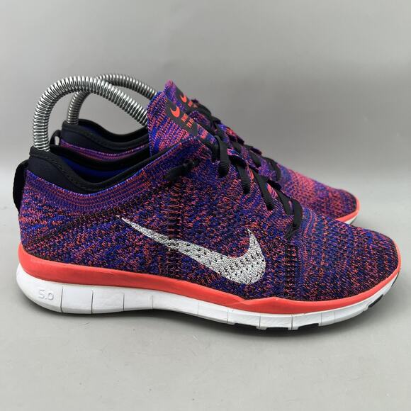 Nike Shoes - Nike Free TR Flyknit Running Shoes Women Size 6.5 Purple Lightweight Sneakers